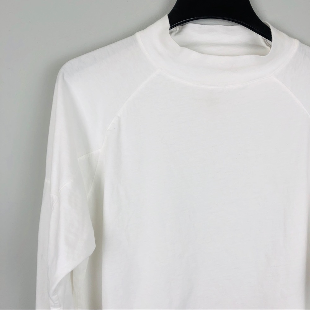 COPY - Free People We The Free Long Sleeve White Crop Top